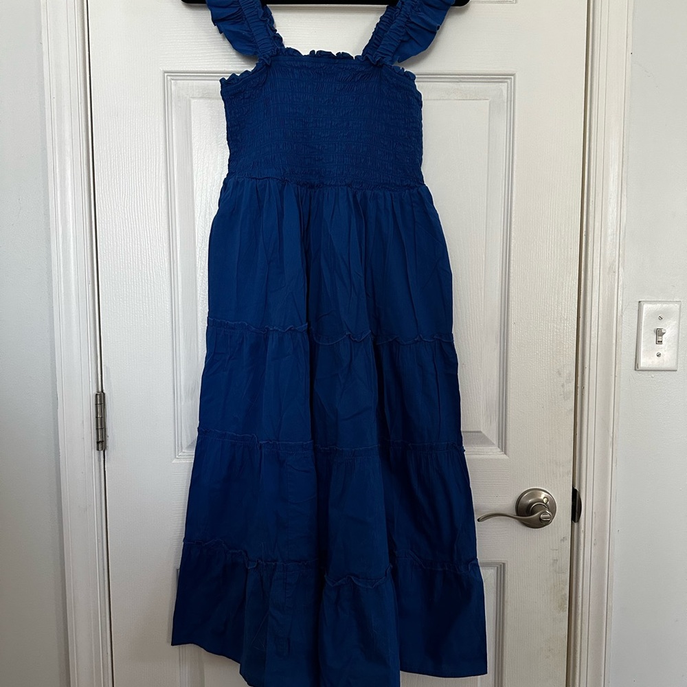EUC Torrid Royal Blue Ruffle Strap Dress